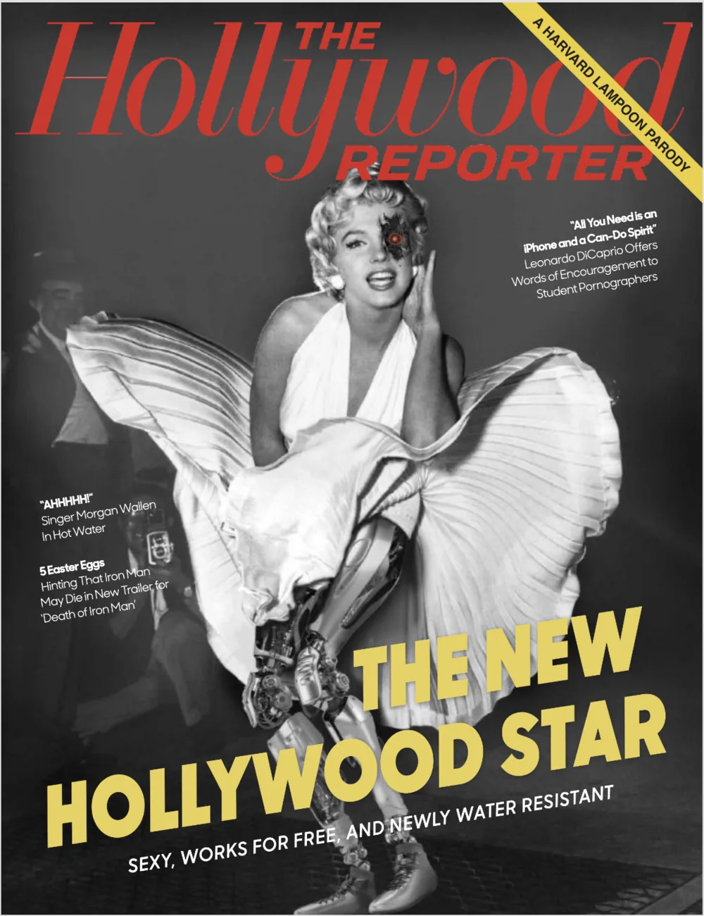 The Hollywood Reporter — A Harvard Lampoon Parody, September 2, 2026 cover